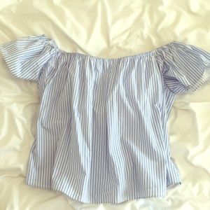 Zara off the shoulder blouse!
